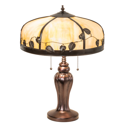 24" High Poplar Leaf Table Lamp