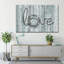 «Wooden Love», reproduction d'art sur toile-614795219