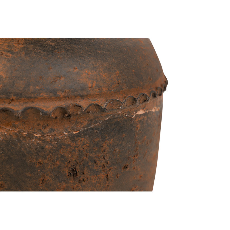 CERAMIC VASE 24X24x40 CM, Brown