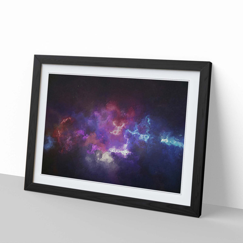 Universe Vol.37 in Abstract - Picture Frame Graphic Art Print, Black Framed, 48cm H x 65cm W x 2cm D