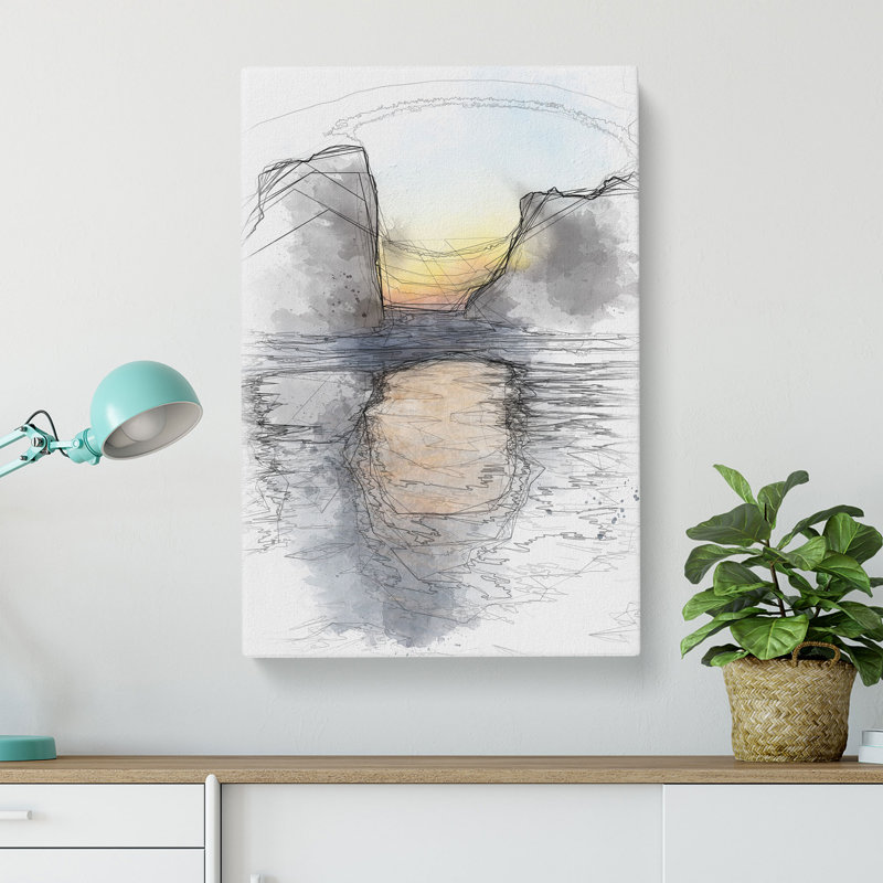 Beach Rocks - Wrapped Canvas, 91cm H x 60cm W x 3cm D