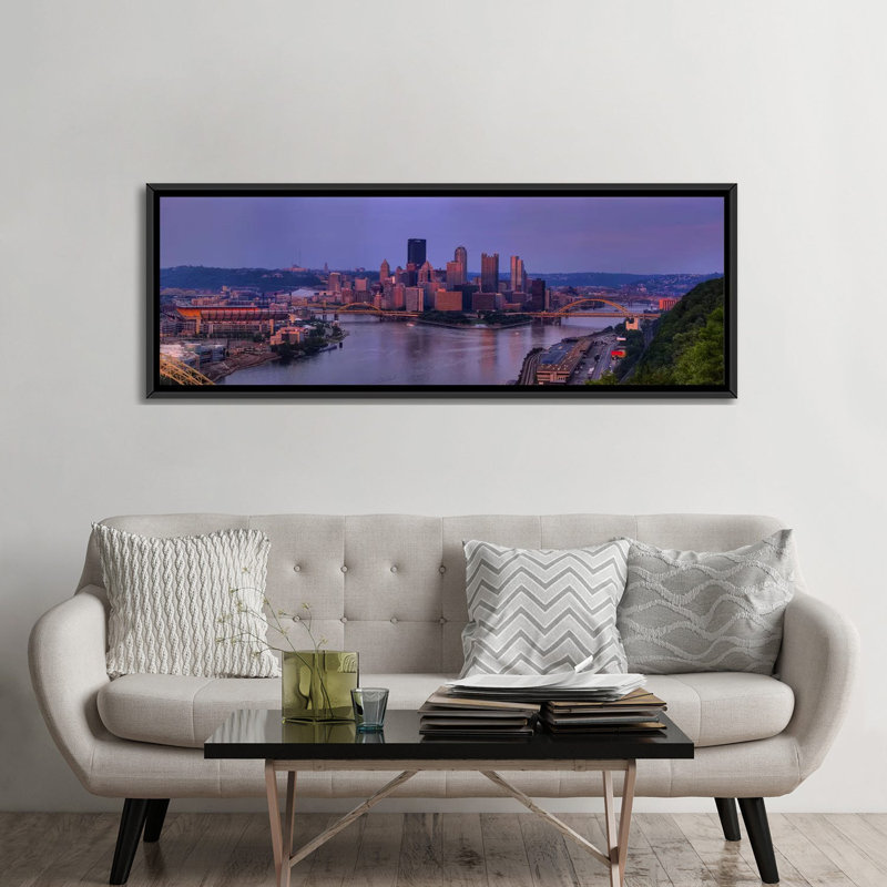 «Pittsburgh from the West End at Sunset, 2009, Pittsburgh, Pennsylvania», reproduction de photo sur toile