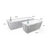 Annaleena 2-Pack Smart Self-watering Rectangle Planter Box-1412175847