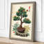 Bonsai with Attendants Japandi - Wrapped Canvas-471164258-471164264