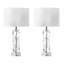 Lampe de table transparente 27 po Dupuis