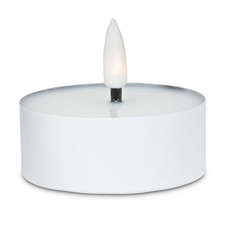 Bougie chauffe-plat blanche à DEL Maxilight, Blanc