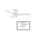 Axis 3 - Blade Indoor/Outdoor Smart Flush Mount Ceiling Fan with Remote Control and LED Light Kit Included, Works With Alexa and iOS / Android App-104550579-50618019-50618017