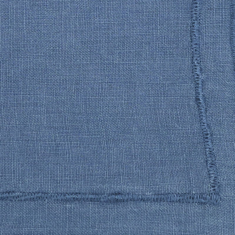 Aneta Stonewashed Overlock Edge Napkin (Set of 4), Navy