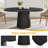55 Inch Oval Dining Table With Wood Base For Dining Room, Kitchen-339846583