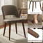 Chaises d'appoint rembourrées avec pieds en bois-1676643940