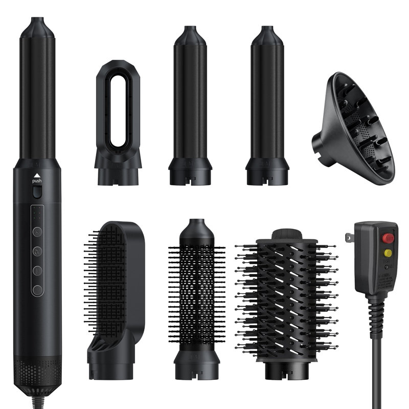 Coiffeur à air chaud 7-en-1, Noir