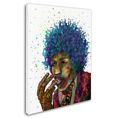 'Jimi Hendrix' Graphic Art on Wrapped Canvas