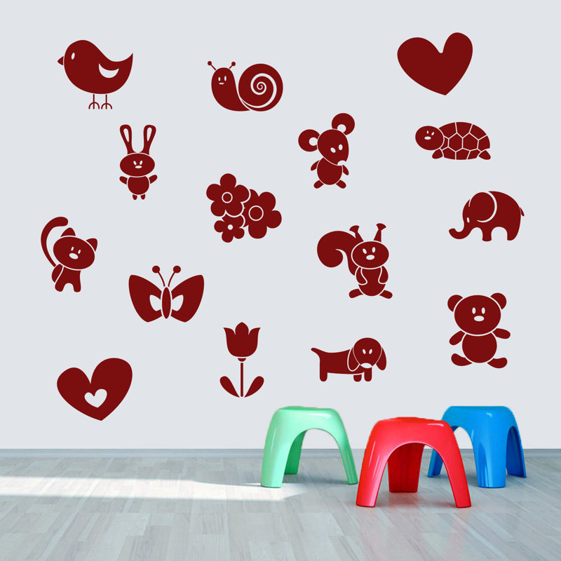 Adhésif décoratif créatures mignonnes Hearon, Canneberge