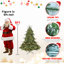 Arbre de Noël pleine forme avec 150 lumières UL, branches mixtes en PE / PVC, 673 pointes, base large pour les espaces spacieux, structure à charnières, support en métal stable-252057914