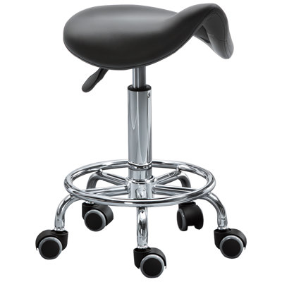 Wibaux Adjustable Height Lab Stool with Footrest