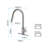 Kitchen Faucet With Pull Down & Touch Activation - Corrosion , Wide Spray Area Brushed Nickel, Stainless Steel Touch-Activated Smooth Flow, Rust-564772379