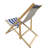 Dark Blue Stripe Sling Chair From Populus Wood - Outdoor Chair, 33.85 In. Height, 25.2 Package Width, 7.64 Lb Weight, 220 Lbs Capacity Folding Chaise Lounge In Made Of For Spaces, Weight