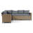 Manleen 70.8'' Wicker Outdoor Patio Sectional-1703437281
