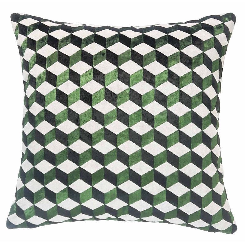 Geometric Velvet Throw Pillow
