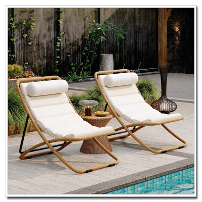 2-Pieces Outdoor Folding Chair