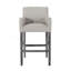 Tabouret de comptoir rembourré 30,5 po - gris clair / gris