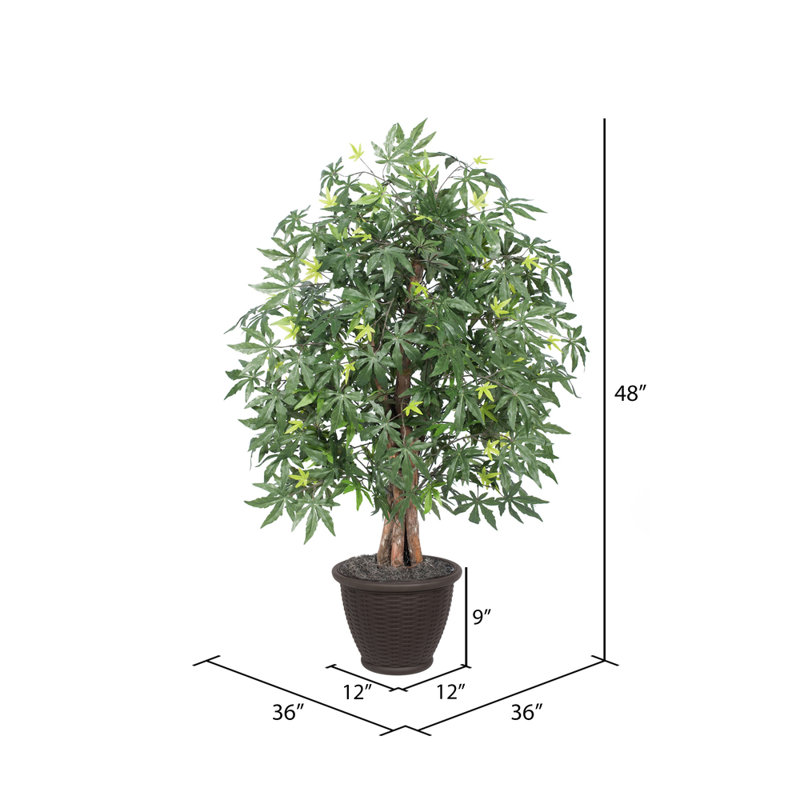 Artificial Japanese Maple Extra Full Series, Brown