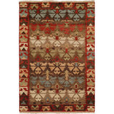 Sonia Hand Knotted Wool Southwestern Area Rug in Brown