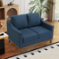 Idrissi 49.8" W Classic Loveseat With Nailhead Trim & Square Arm