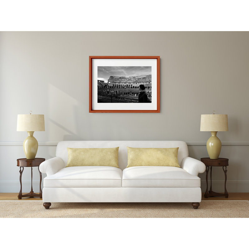 Roman Holiday Print by Joseph Regan, 22" H x 26" W x 0.75" D, Cherry
