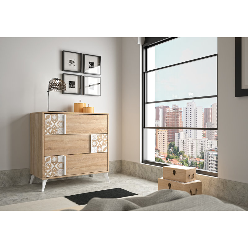 Commode 3 tiroirs L 31,91 po Larson