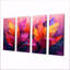«Pink Yellow Feathered Fantasy I», ensemble de reproductions d'art mural plumes-1006306250