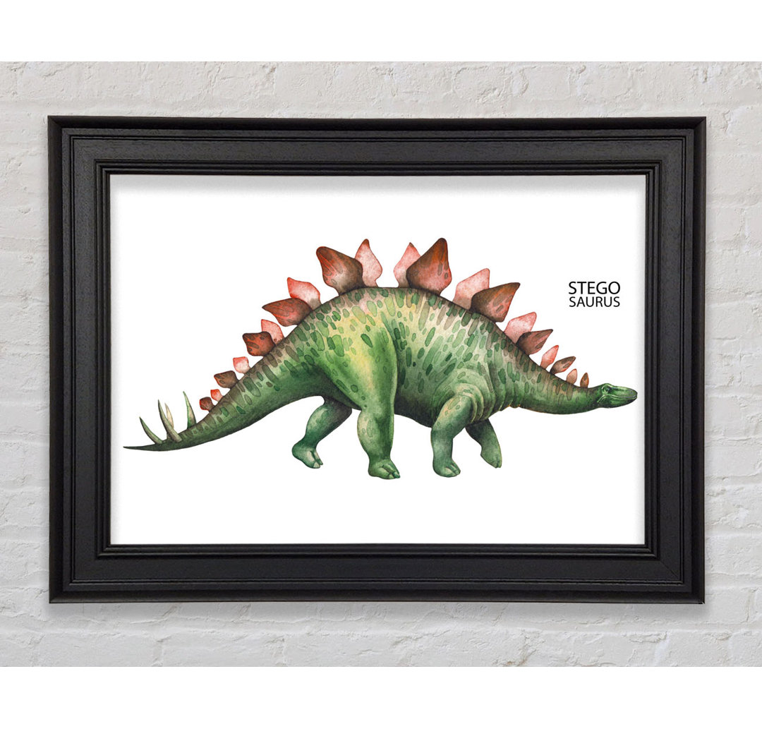 Stegosaurus Gerahmter Druck