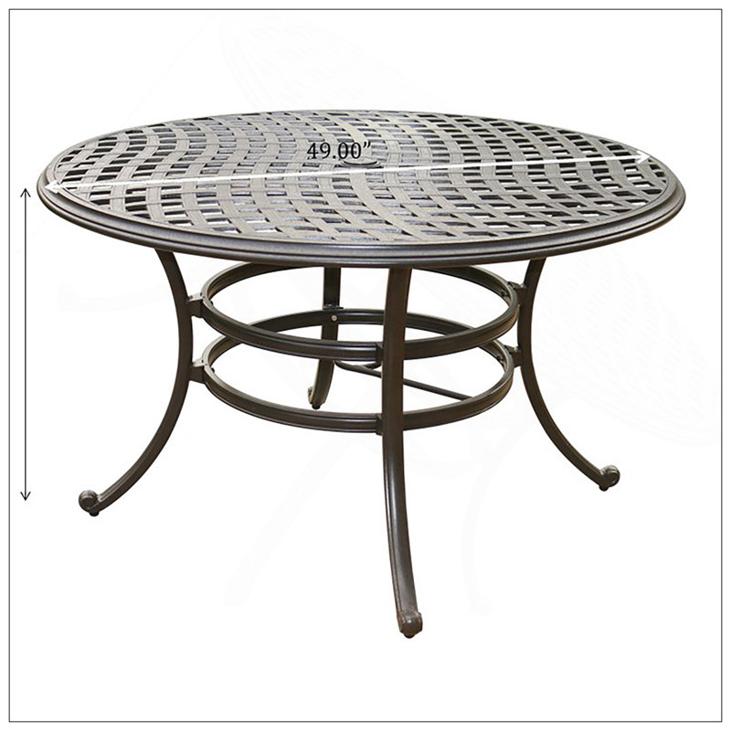 Table de salle à manger ronde, brun espresso