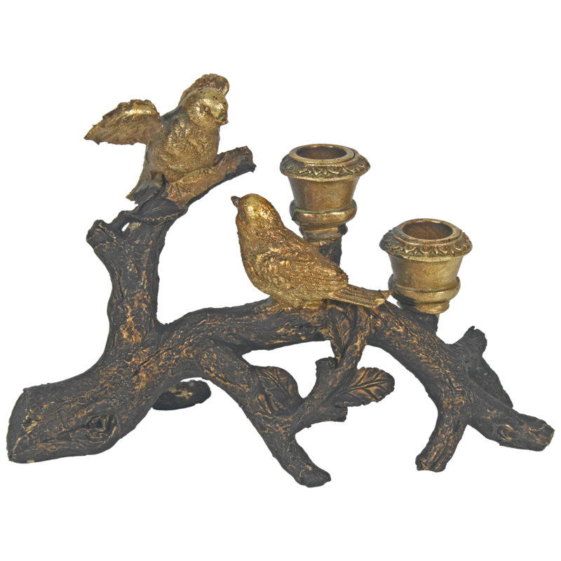 Plastic / Acrylic Tabletop Candelabra, Gold