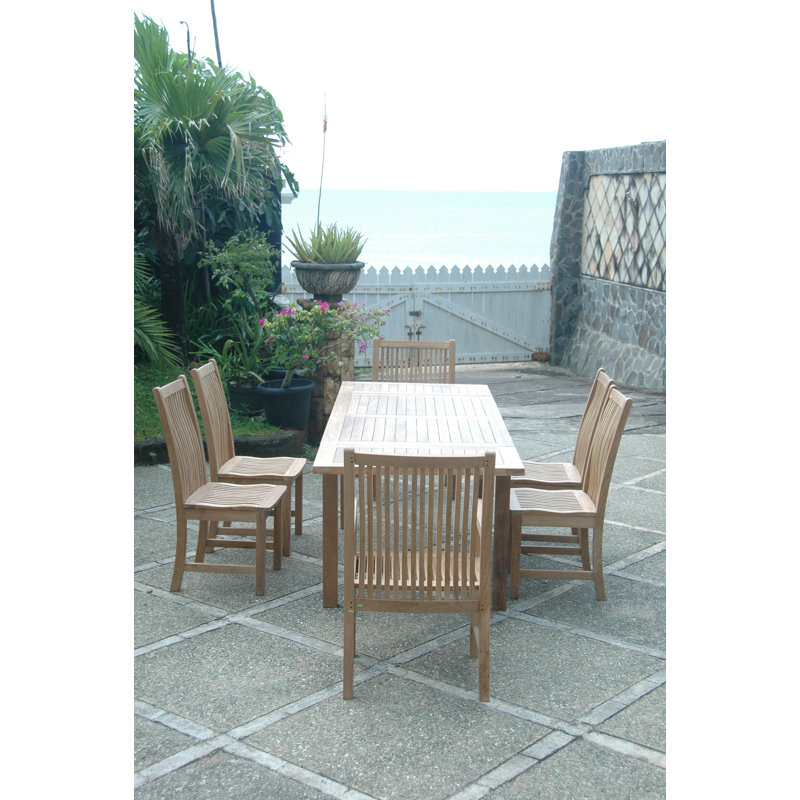 Bahama Outdoor 7 - Piece Teak Dining Set
