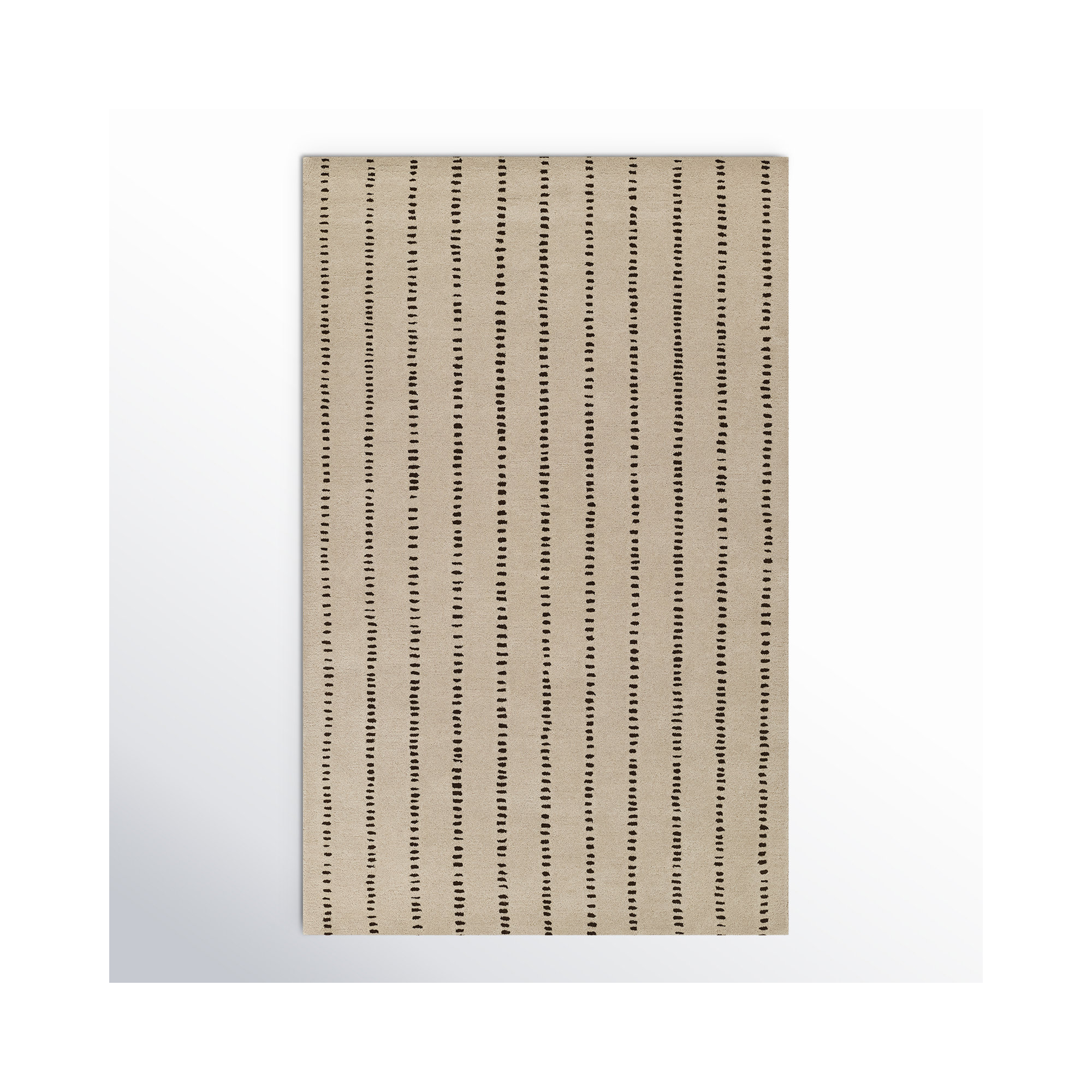 Austen Hand Tufted Wool Beige Rug, Rectangle 2' x 3'