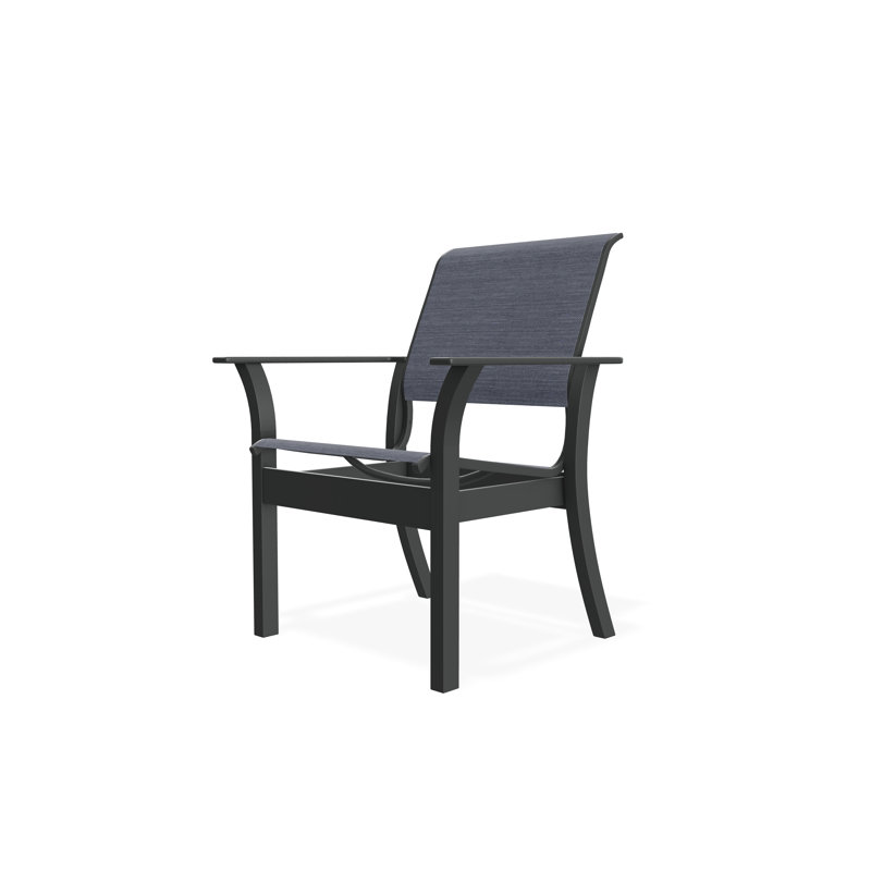 Leeward Outdoor Dining Chair, Collect Indigo, Graphite
