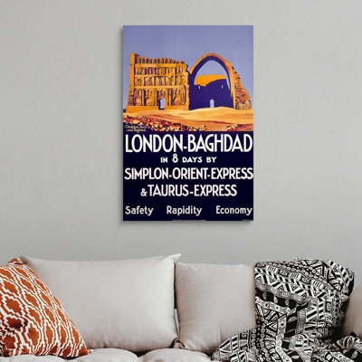 " Baghdad, Iraq, Simplon Orient Express, Vintage Poster, By Roger Broders " by Roger Broders