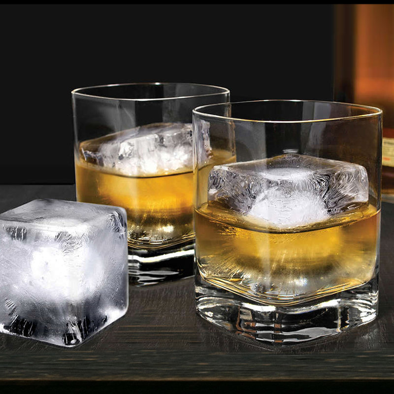 Oggi Barware Set of 2 Large Square 6 Cube Ice Cube Tray