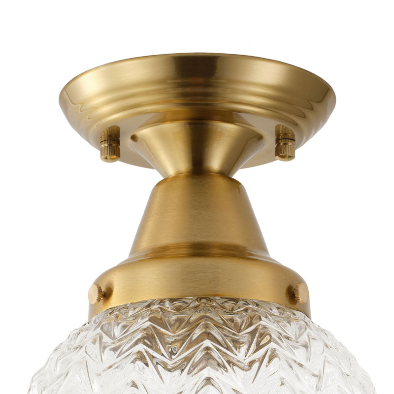 1-Lampadaire circulaire en cuivre pour intérieur, style ferme ou école