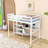 Moskowitz Kids Twin Wood Loft Bed with Built-in Desk and Shelves-1969898241