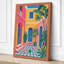 Courtyard in Colour Modern - Wrapped Canvas-1750994712-1750994720