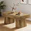 Table de salle à manger en bois, table de centre rectangulaire, table basse spacieuse
