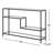 Candice 52'' Glass Top Console Table