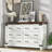 Quan 5 Pieces Farmhouse Bedroom Set Include King Bed Frame, Dresser and Nightstands-192280445
