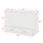 Grand lit escamotable mobile avec tiroir et tablettes