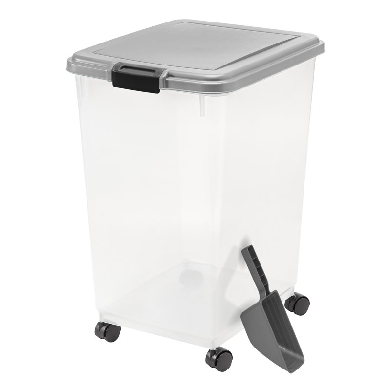Contenant alimentaire IRIS avec couvercle et pelle à nourriture, 50 lb