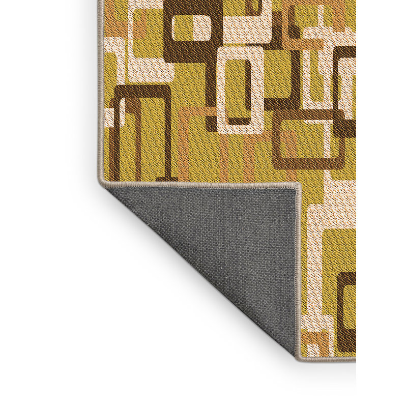 Performance Wool Geometric Indoor Rug, Rectangle 5' x 7'