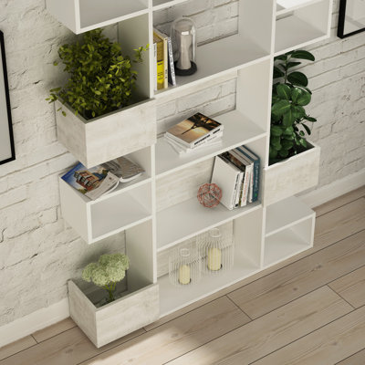 Canoby 67.2" H x 47.16" W Library Bookcase by Hokku Designs