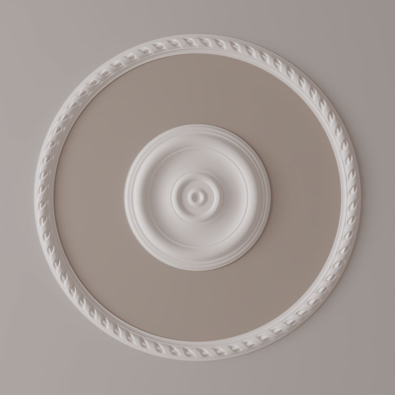 Ensemble d'anneaux de plafond Medway, H 26,75 po x l 26,75 po x P 0,75 po, Simple (1/4 d'un cercle complet)